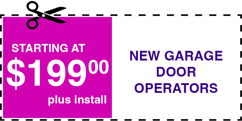 199 new garage door operators Stony Brook